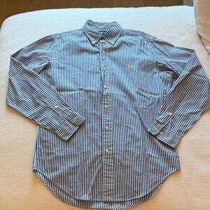 Polo Ralph Lauren Navy and White Striped Shirt